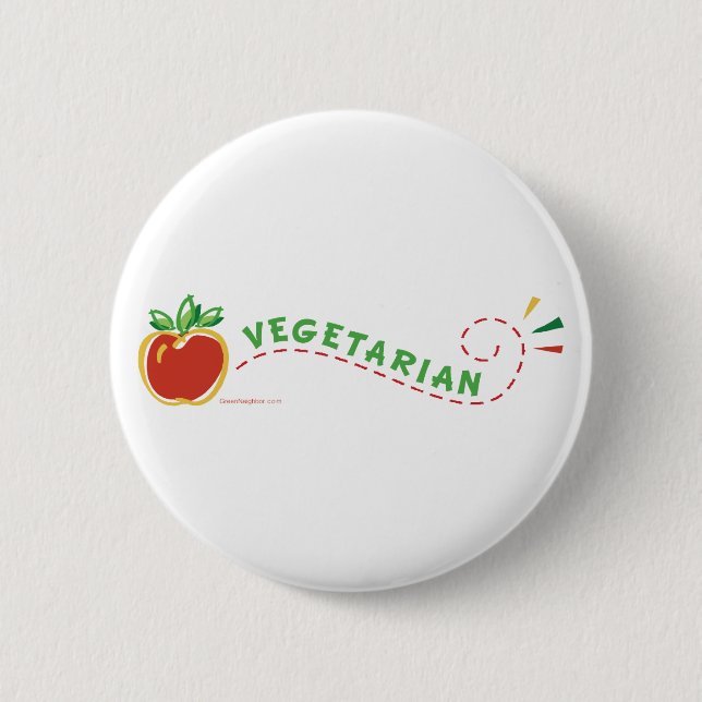 Veggie-Apple Button (Vorderseite)