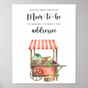 Veggie-Baby-Party - Hilfe für die beschäftigte wer Poster