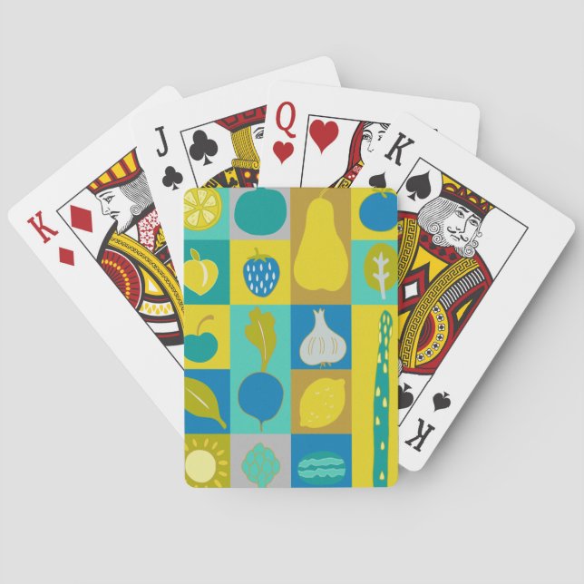 Veggie Blocks I Spielkarten (Rückseite)