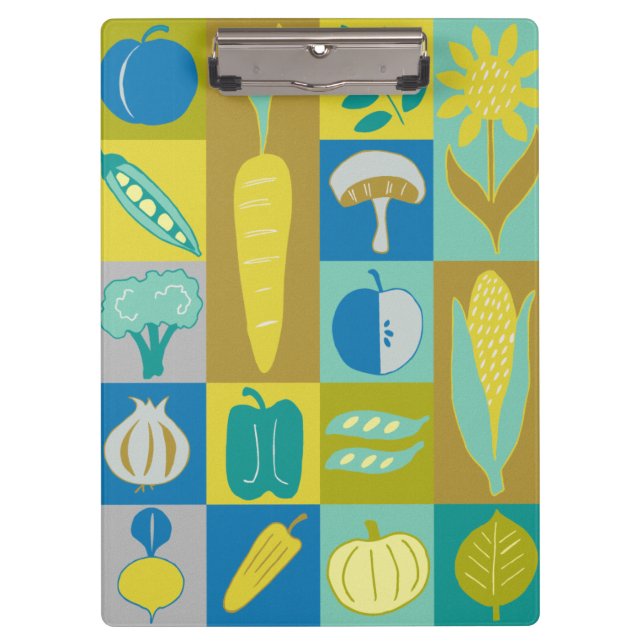 Veggie Blocks II Klemmbrett (Vorderseite)