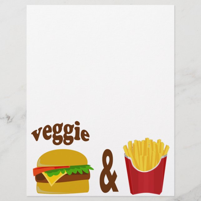 Veggie Burger and Fries (Vorderseite)