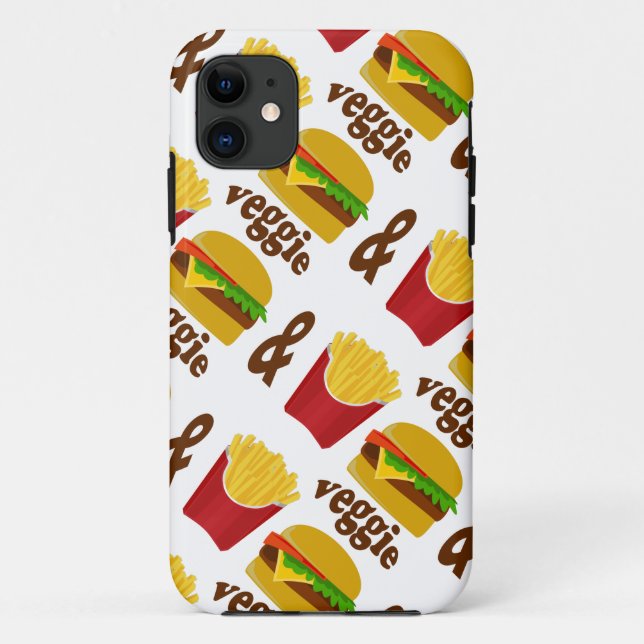 Veggie Burger and Fries Case-Mate iPhone Hülle (Rückseite)