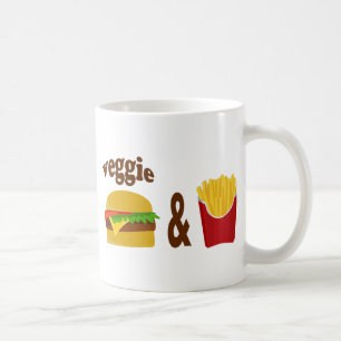 Veggie Burger and Fries Kaffeetasse