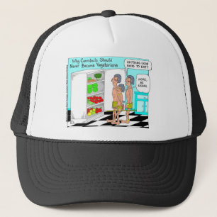 Veggie Cannibals Funny Offbeat Cartoon Geschenke Truckerkappe