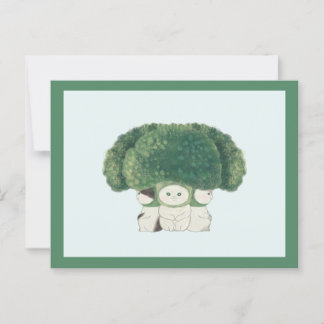 Veggie Cats Postcard -broccoli cat- Postkarte