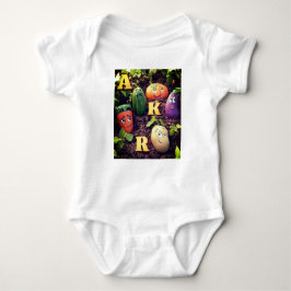 Veggie Friends Adventure Baby Bodysuit. Strampler