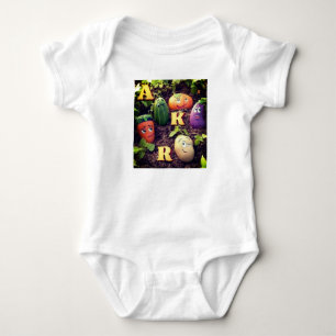 Veggie Friends Adventure Baby Bodysuit. Strampler