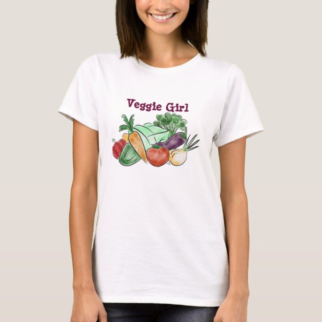 Veggie Girl tee (Vorderseite)