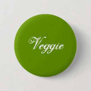 Veggie.Grün. Slogan. Button