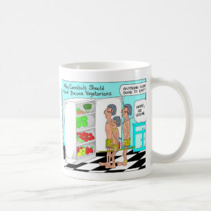 Veggie Kannibalen Lustige Abseitige Cartoon Gesche Kaffeetasse