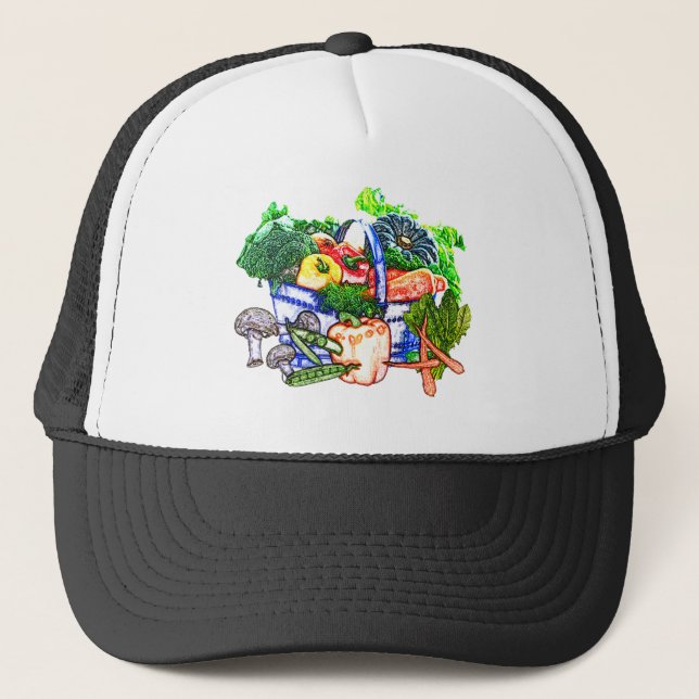 Veggie-Korb Truckerkappe (Vorderseite)