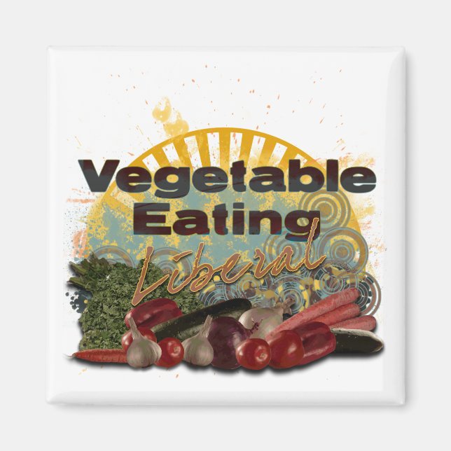 Veggie Liberal Magnet (Vorne)