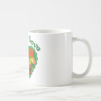 Veggie-Liebe-Herz Kaffeetasse