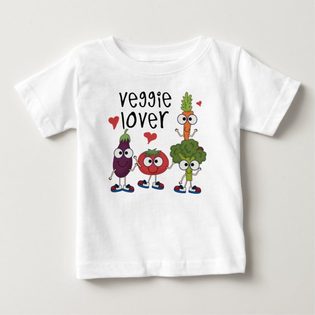 Veggie-Liebhaber Baby T-shirt (Vorderseite)