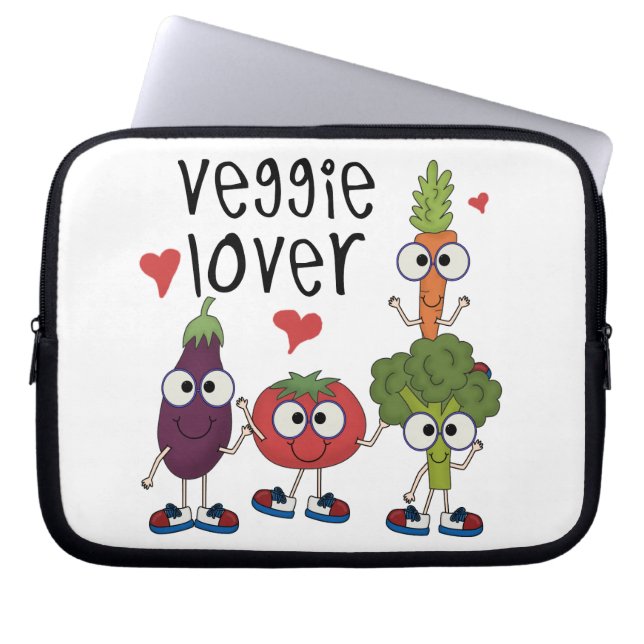 Veggie-Liebhaber Laptopschutzhülle (Vorderseite)