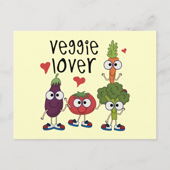 Veggie Lover Postkarte (Vorderseite)