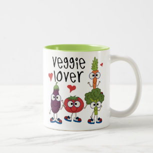 Veggie Lover Zweifarbige Tasse