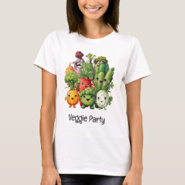 Veggie Party für vegetarisch lustig T-Shirt