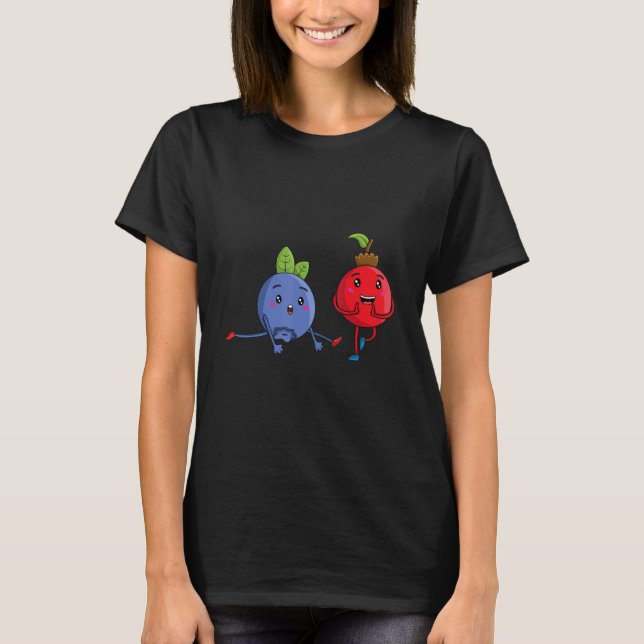 Veggie Power Berries Strength Vegan Protein Vegan T-Shirt (Vorderseite)
