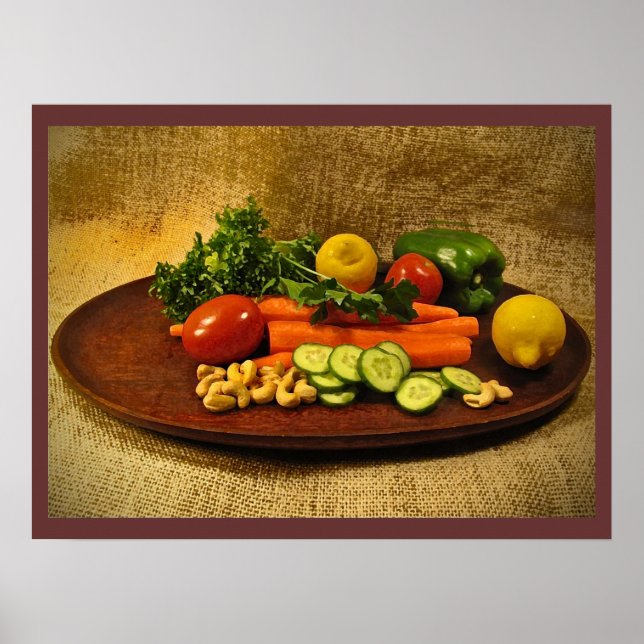 Veggie Salad Plate Poster (Vorne)