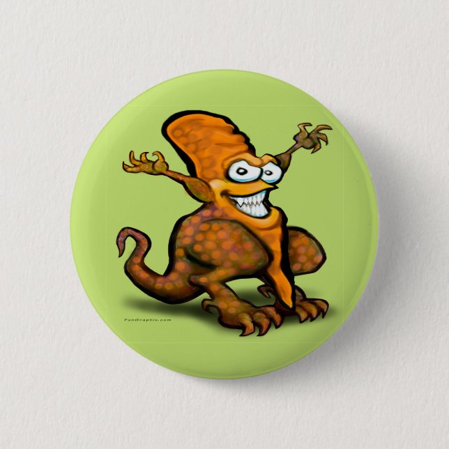 Veggie Saurus Rex Button (Vorderseite)