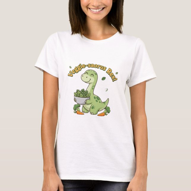 Veggie-saurus Rex! T-Shirt (Vorderseite)
