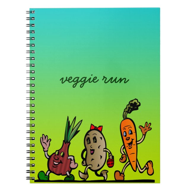 Veggie-Spaß Notizblock (Vorderseite)