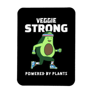 Veggie Strong, angetrieben von Pflanzen Magnet