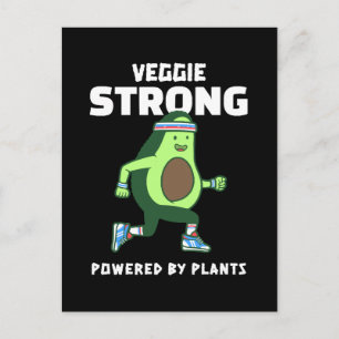 Veggie Strong, angetrieben von Pflanzen Postkarte