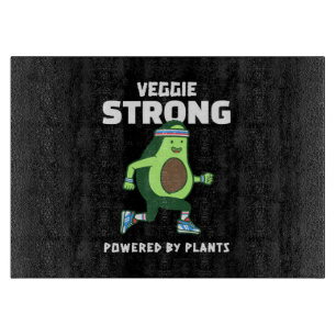 Veggie Strong, angetrieben von Pflanzen Schneidebrett