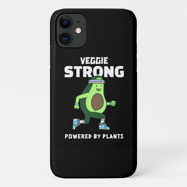 Veggie Strong, Powered by Pflanze Case-Mate iPhone Hülle (Rückseite)