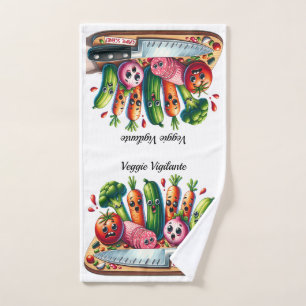 Veggie Vigilante Crime Scene Küchentuch Handtuch
