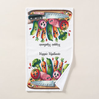 Veggie Vigilante Crime Scene Küchentuch Handtuch