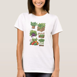 Veggies 10 Gartenarbeit, Geschenk, Gemüse, Gärtner T-Shirt