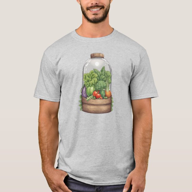 Veggies 12 Gartenarbeit, Geschenk, Gemüse, Gärtner T-Shirt (Vorderseite)