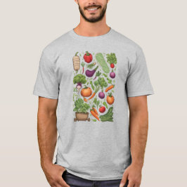 Veggies 19 Gartenarbeit, Geschenk, Gemüse, Gärtner T-Shirt