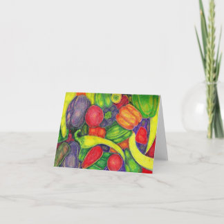 "Veggies" Aquarell von Patricia Merewether Dankeskarte