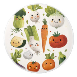 Veggies Keramik Drehknopf Keramikknauf