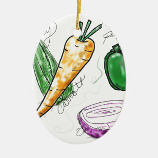 Veggies Keramikornament