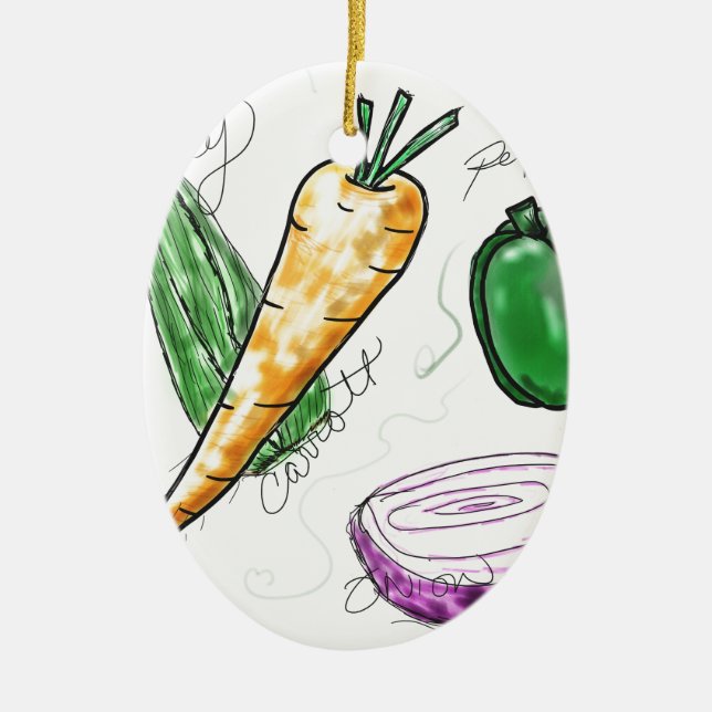 Veggies Keramikornament (Vorne)