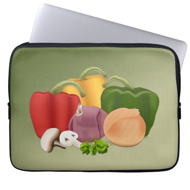 Veggies Laptopschutzhülle (Vorderseite)