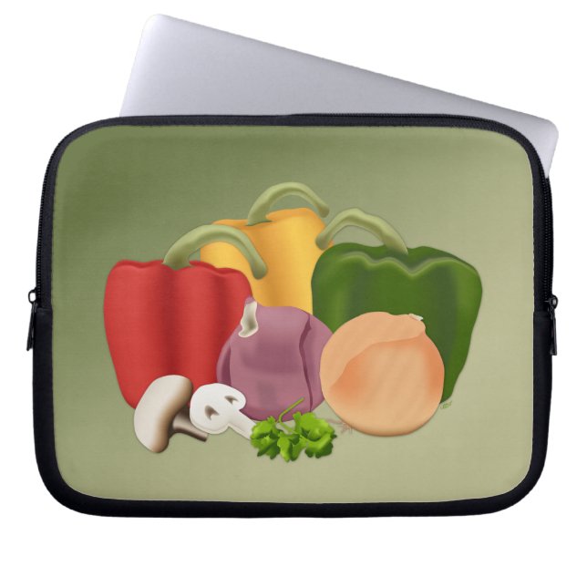 Veggies Laptopschutzhülle (Vorderseite)
