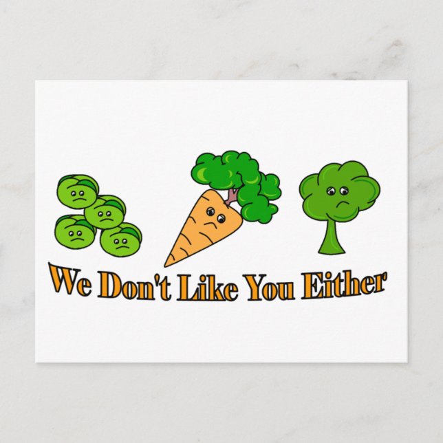 Veggies Postkarte (Vorderseite)