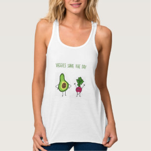 Veggies retten den Tagesavocado-und Tank Top