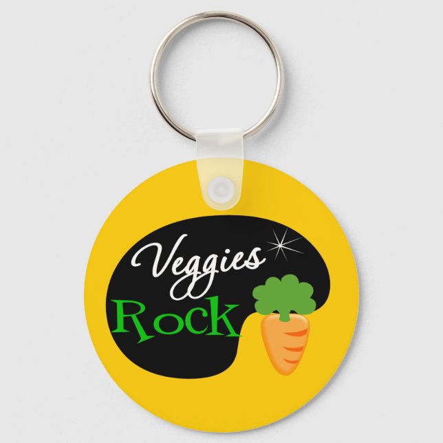 Veggies Rock Schlüsselanhänger (Vorderseite)