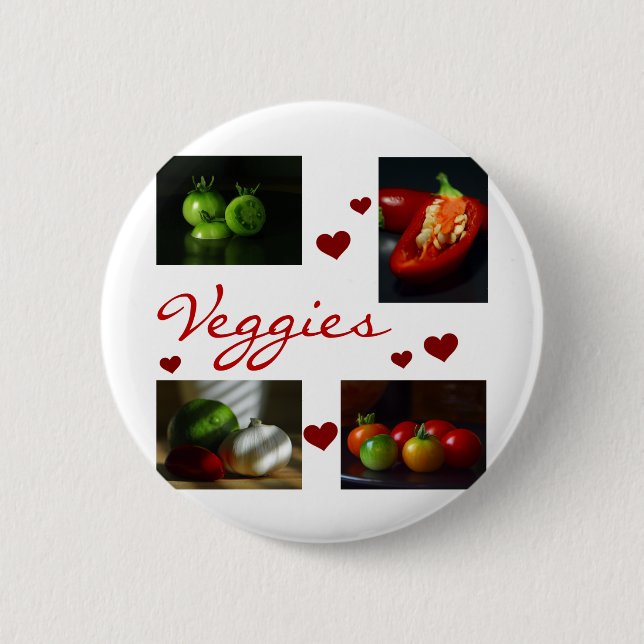 Veggies-T - Shirts und Geschenke Button (Vorderseite)