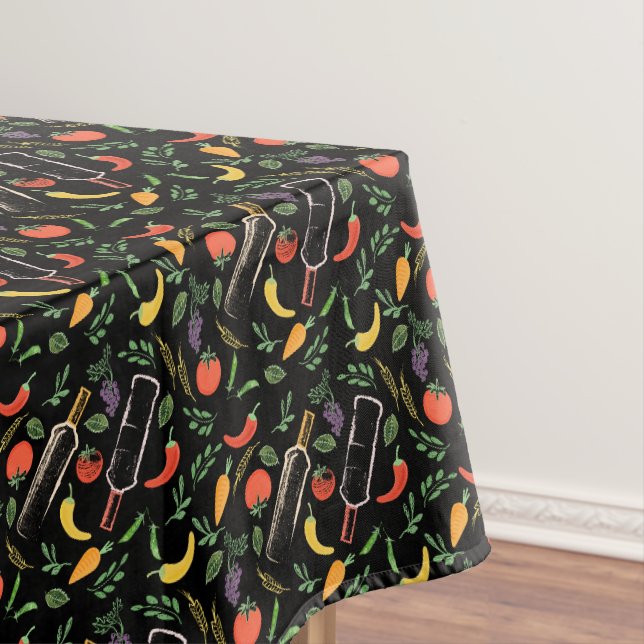 Veggies und Flaschen Feinschmecker Hipster Tablett Tischdecke (Beispiel)
