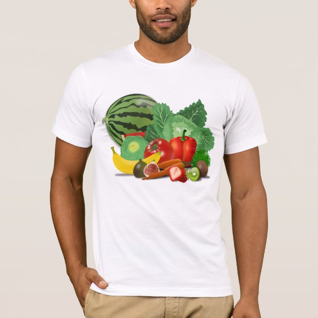 Veggies und Früchte T-Shirt (Vorderseite)
