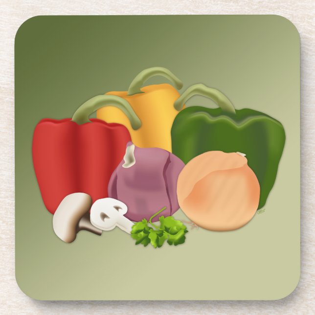 Veggies Untersetzer (Vorderseite)