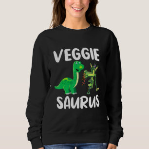 Veggiesaurus Vegetarian Dino No Meet Pflanze Based Sweatshirt